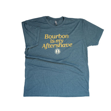 Bourbon Is My Aftershave T-Shirt - Indigo