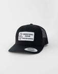 Trucker Hat with SCSC Twill Patch Logo in Black