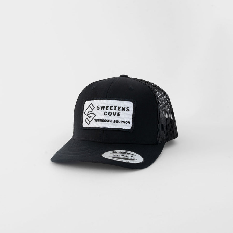 Trucker Hat with SCSC Twill Patch Logo in Black