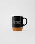 "Probably Bourbon" Ceramic & Cork Mug in Black